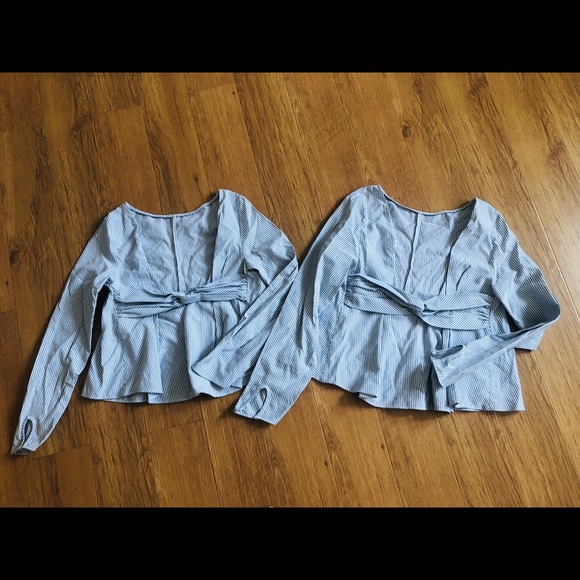 ZARA striped top with low cut back - Picture 5 of 6